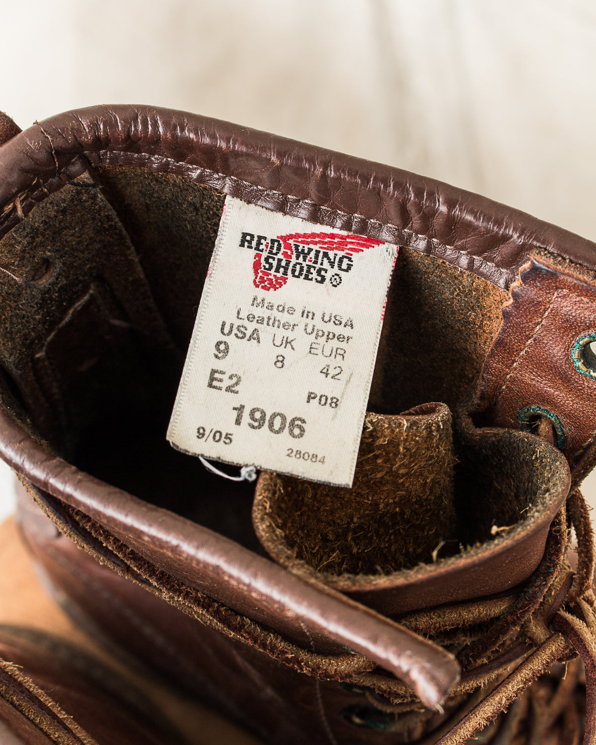 Second Hand Red Wing Classic Moc Toe Style No. 1906 100th Anniversary Edition