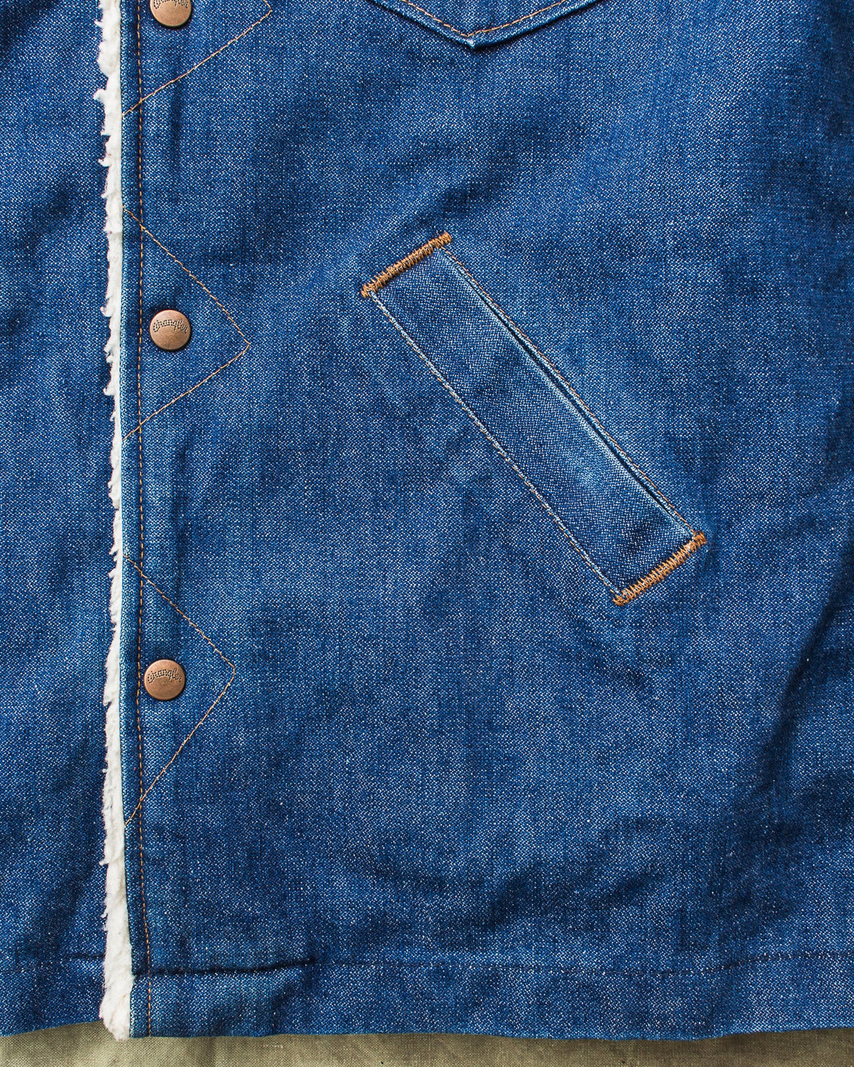 Vintage 70's Wrangler Ranch Coat Broken Twill Denim Jacket