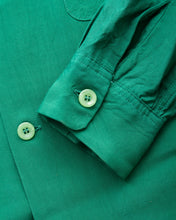 Style Eyes Long Sleeved Rayon Bowling Shirt Green