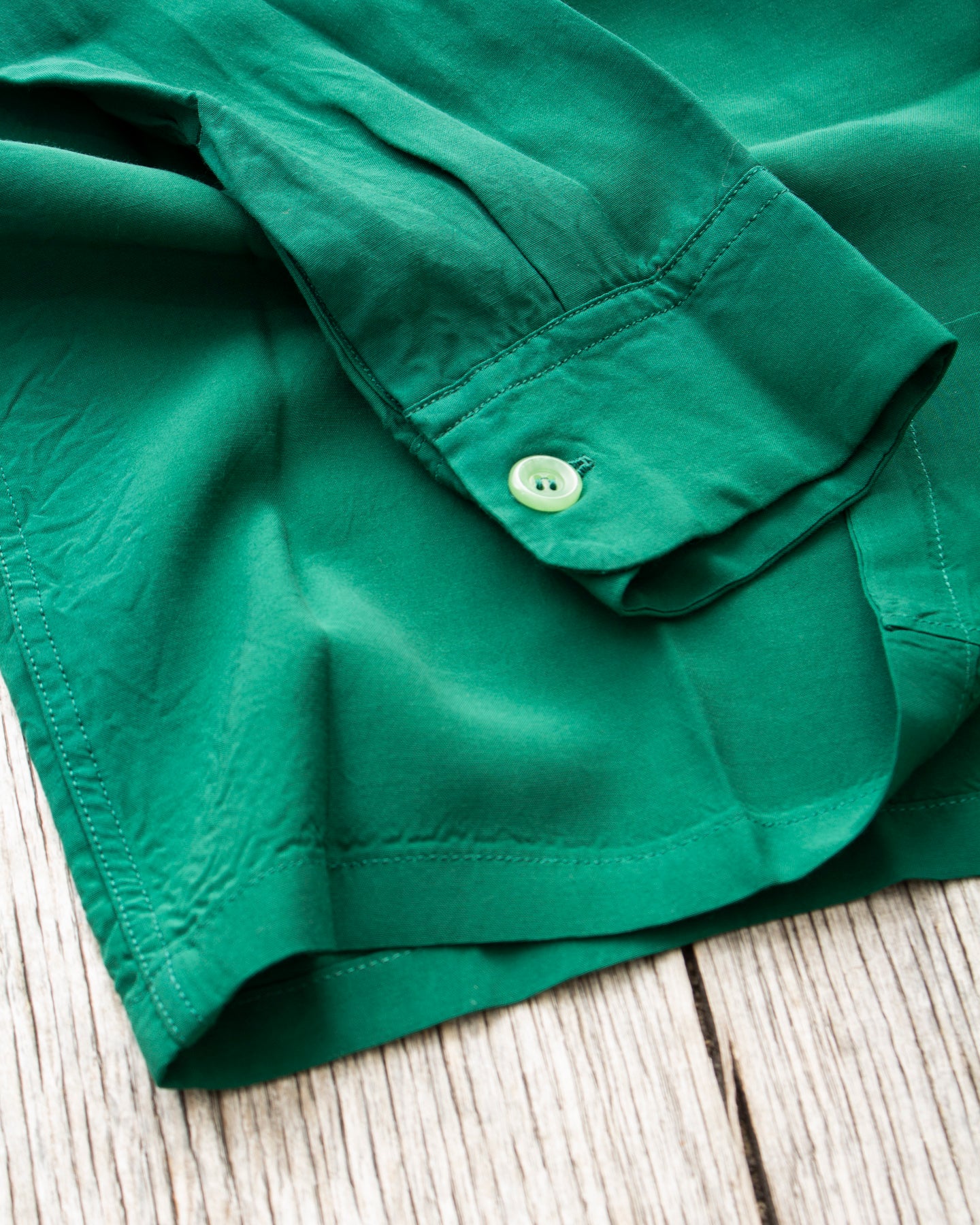 Style Eyes Long Sleeved Rayon Bowling Shirt Green SE29258