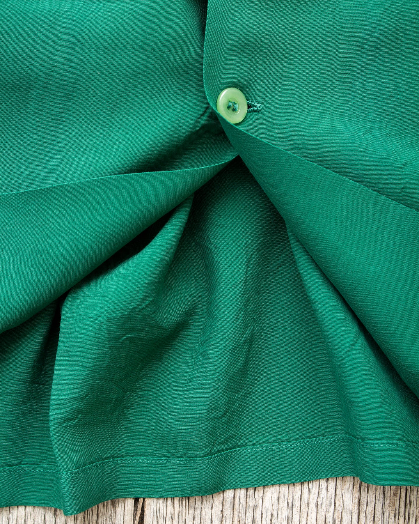 Style Eyes Long Sleeved Rayon Bowling Shirt Green SE29258