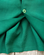 Style Eyes Long Sleeved Rayon Bowling Shirt Green