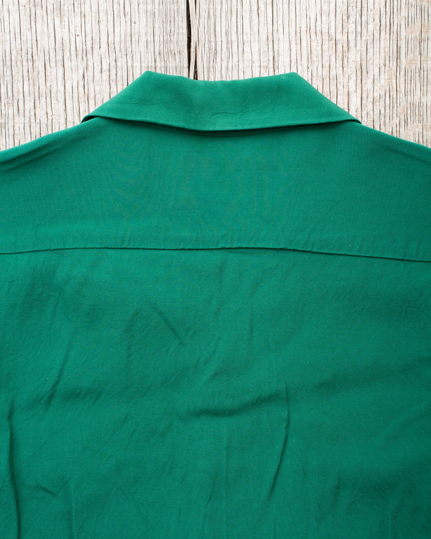 Style Eyes Long Sleeved Rayon Bowling Shirt Green SE29258