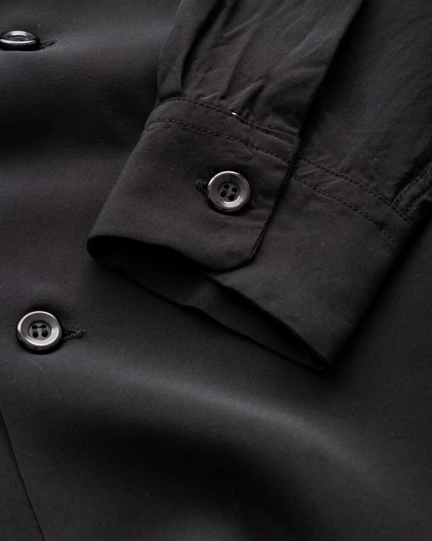 Style Eyes SE29660 Long Sleeved Rayon Bowling Shirt Black