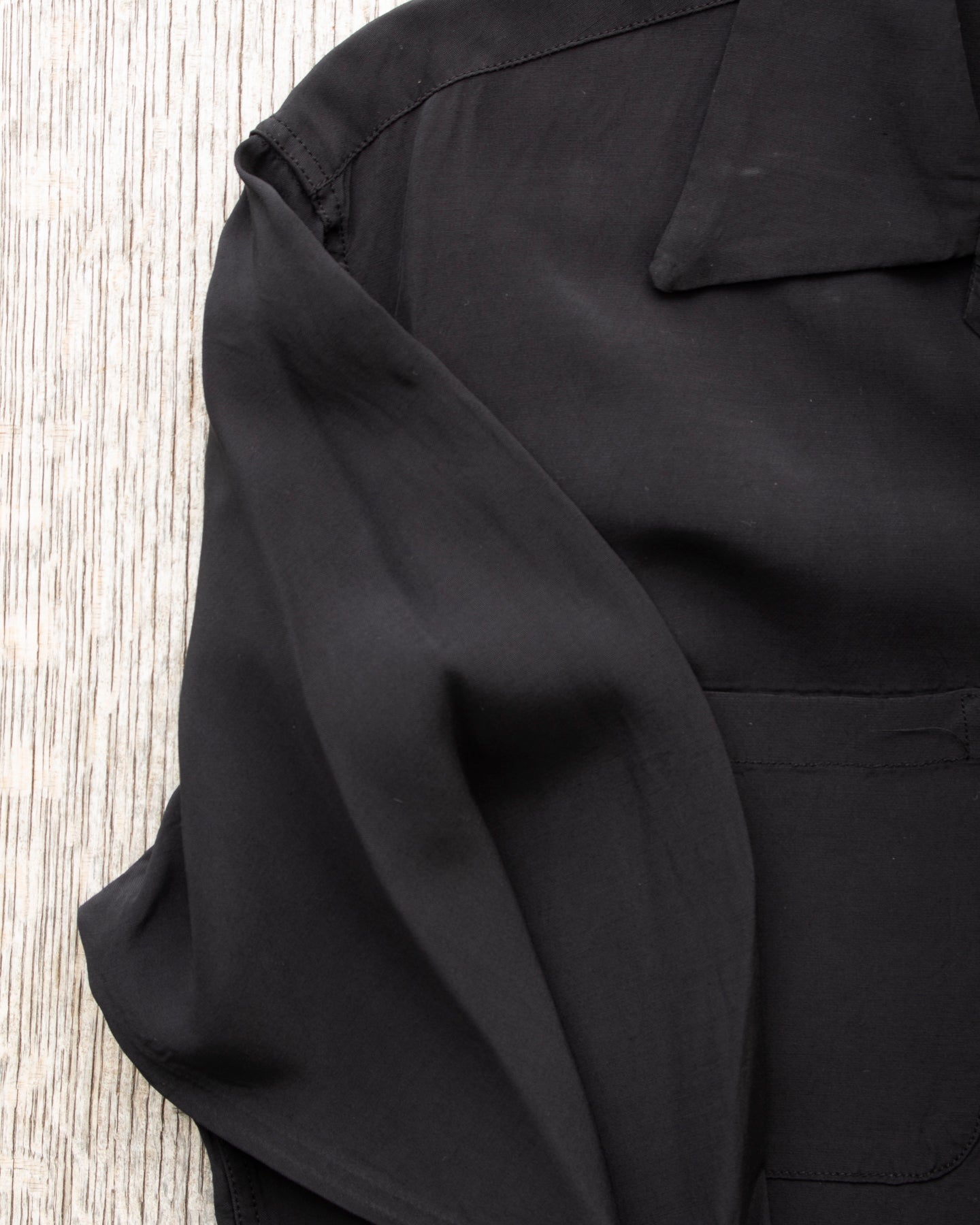 Style Eyes SE29660 Long Sleeved Rayon Bowling Shirt Black