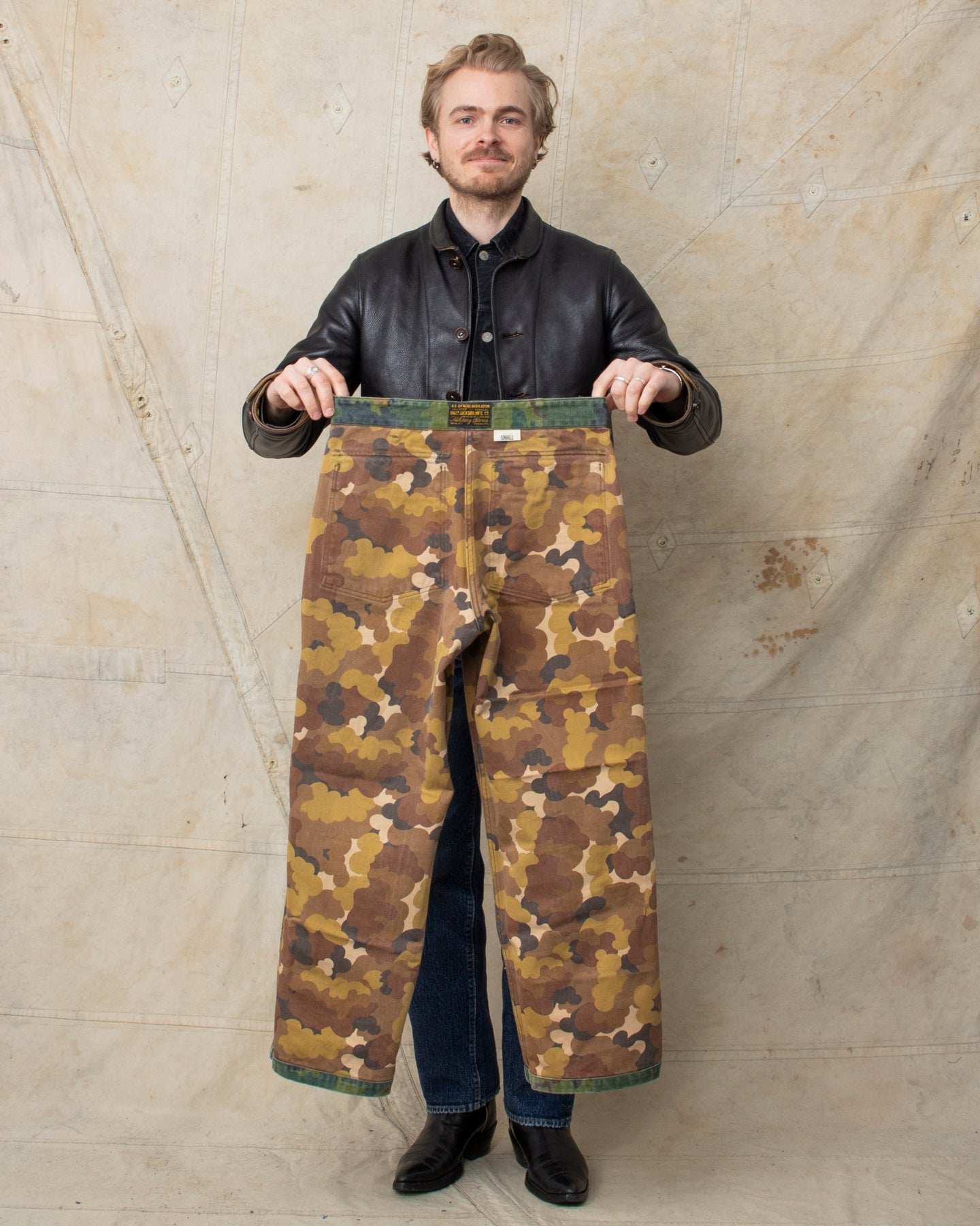 60s？Mitchell pattern camo civilian model Buzz Rickson's Mitchell Pattern Camouflage Trousers Civilian Model