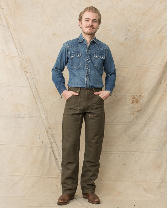 Indigofera Wendell Pants Smithson Canvas Desert Moss