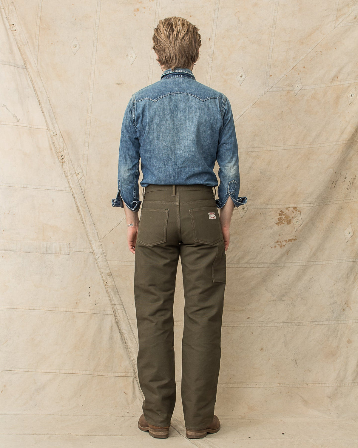 Indigofera Wendell Pants Smithson Canvas Desert Moss