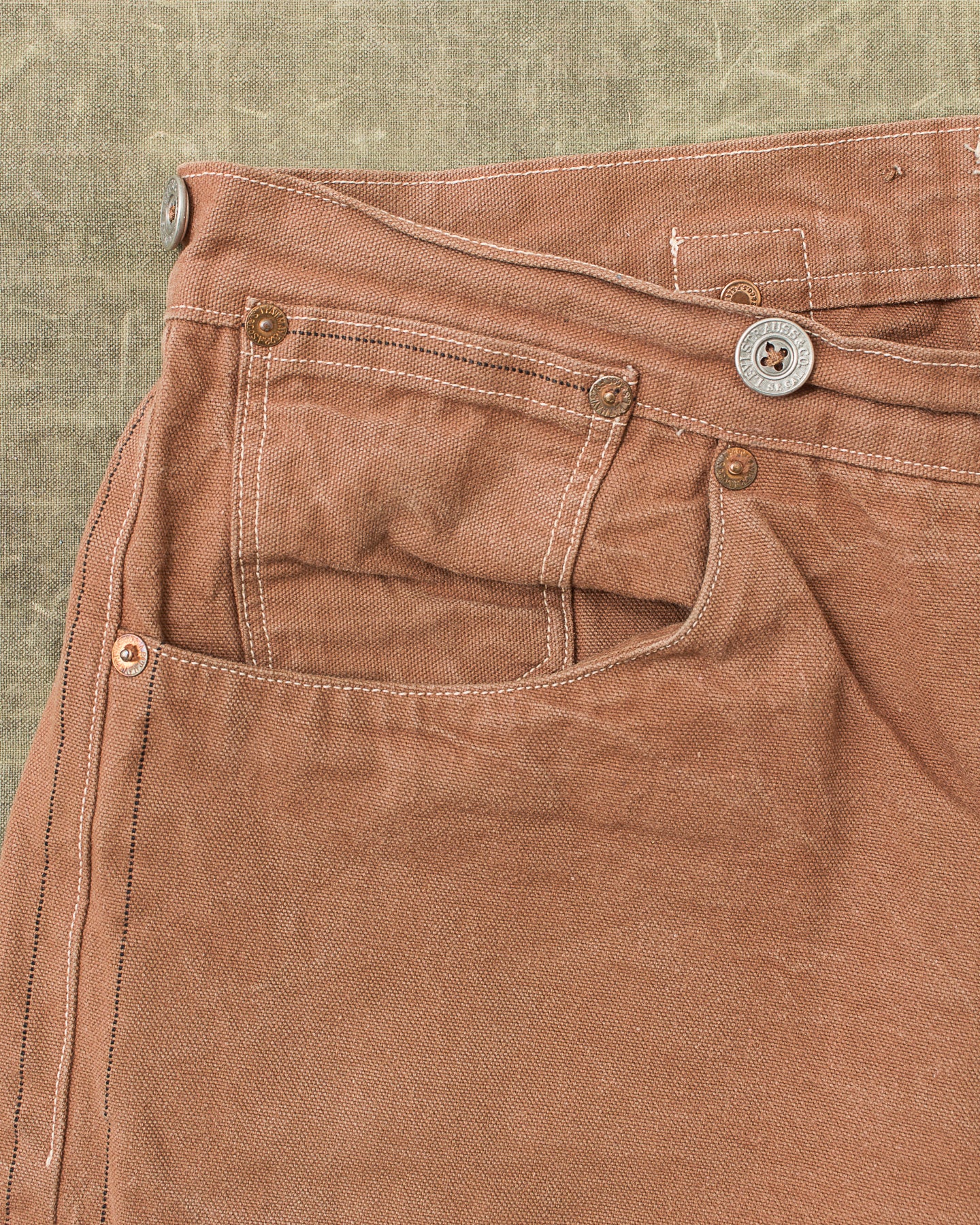 Second Hand LVC 1873 Cotton Duck Waist Overall W 34 / L 36