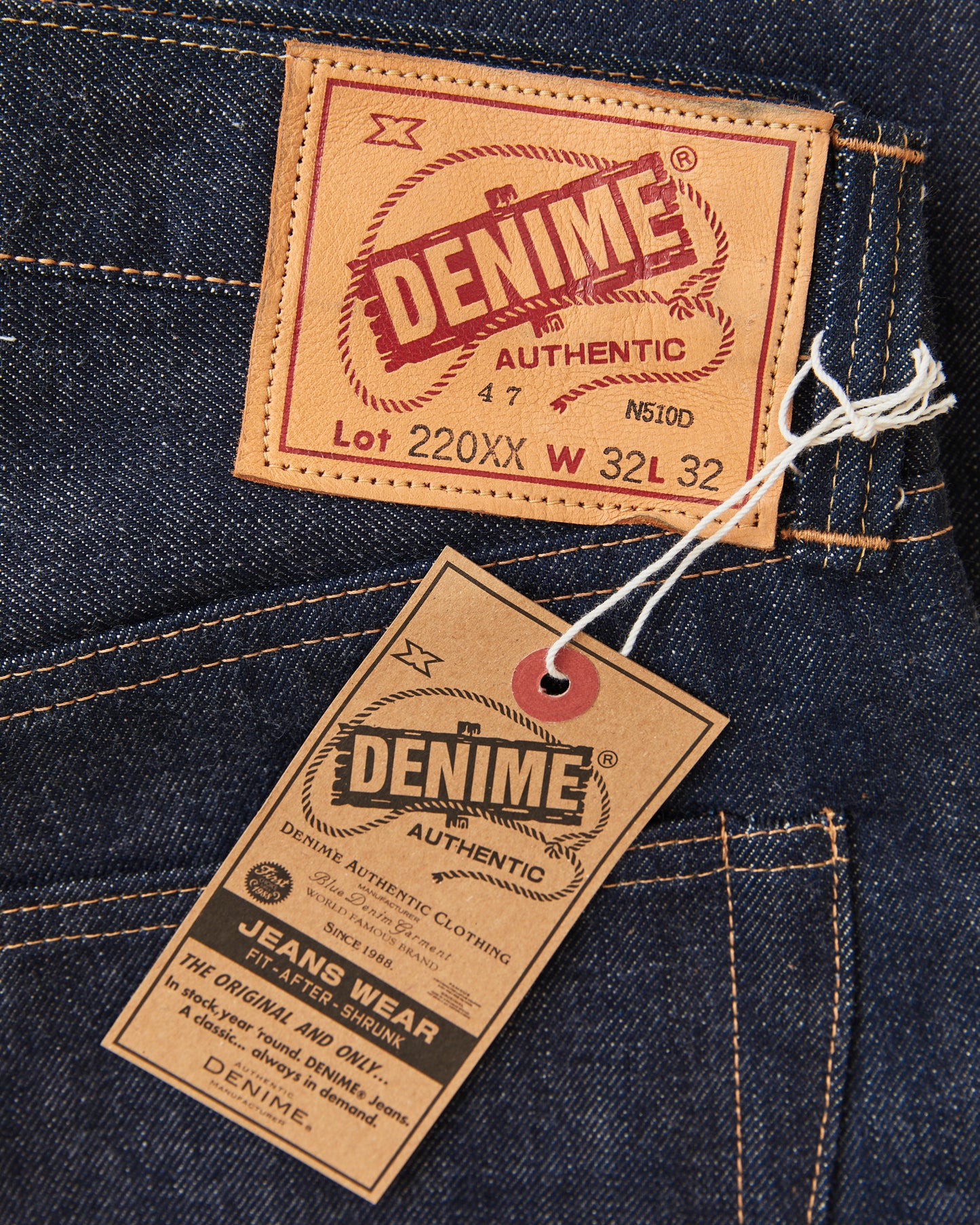 Denime by Warehouse & Co Lot 220XX 1947 Model Jeans Non Wash