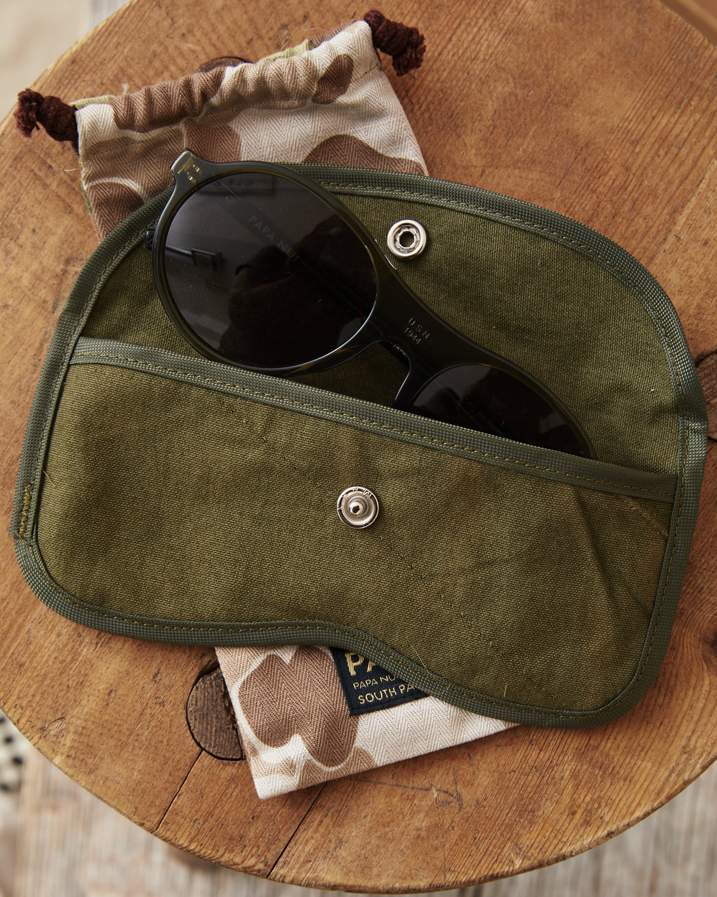 Papa Nui Cap Co. Coral Cruiser Sunglasses USMC Olive Drab