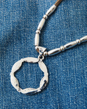 Larry Smith Silver Bamboo Circular Pendant NL-0167