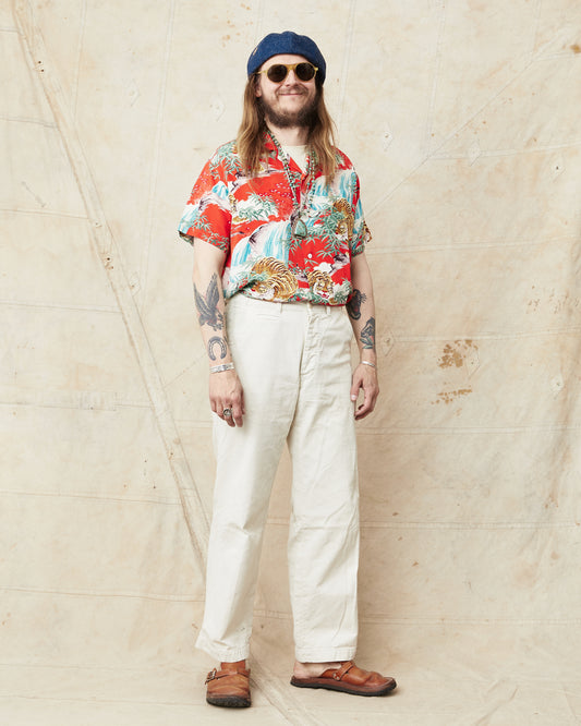 Sun Surf SS39478 Rayon Hawaiian Shirt "Sasa Tora" Special Edition