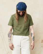 Whitesville WV78932 Olive Heavyweight Short Sleeve Pocket T-shirt