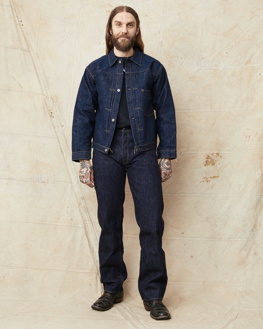 Sugar Cane & Co. SC19010 Super "Denim" Collectibles #10, 14oz Blue Denim Blouse “S1945” Model One Wash