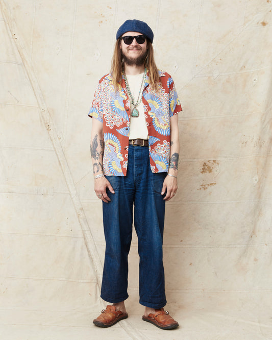 Sun Surf SS39428 Rayon Hawaiian Shirt "Peacock"