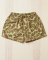 Papa Nui Cap Co. Atoll Beach Trunks Cotton HBT Twill Frog Skin Camo