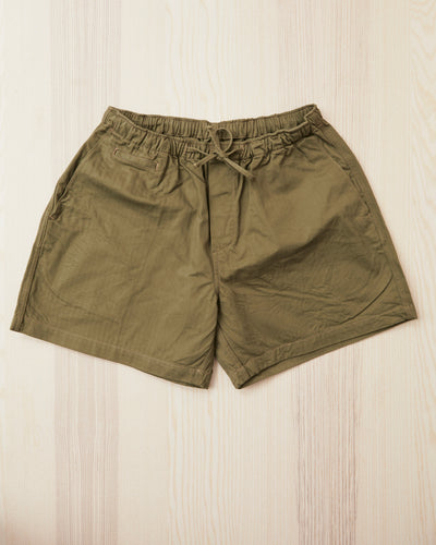Papa Nui Cap Co. Atoll Beach Trunks Cotton HBT Twill Olive