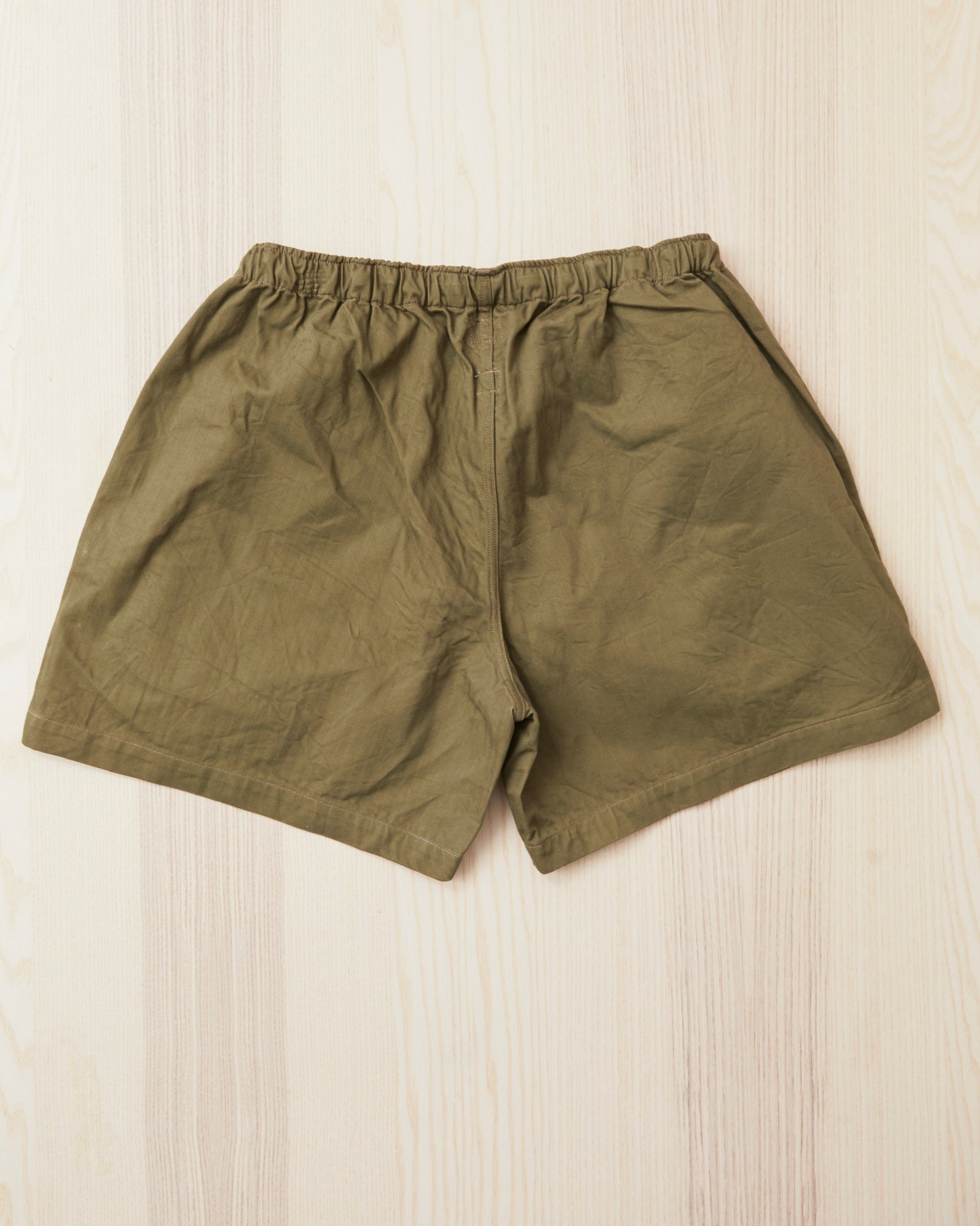 Papa Nui Cap Co. Atoll Beach Trunks Cotton HBT Twill Olive