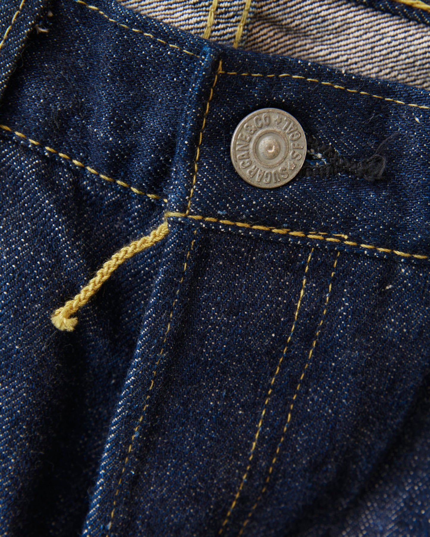 Sugar Cane & Co. SC49001 Super "Denim" Collectibles #01 Blue Denim Waist Overalls “S1945” Model One Wash