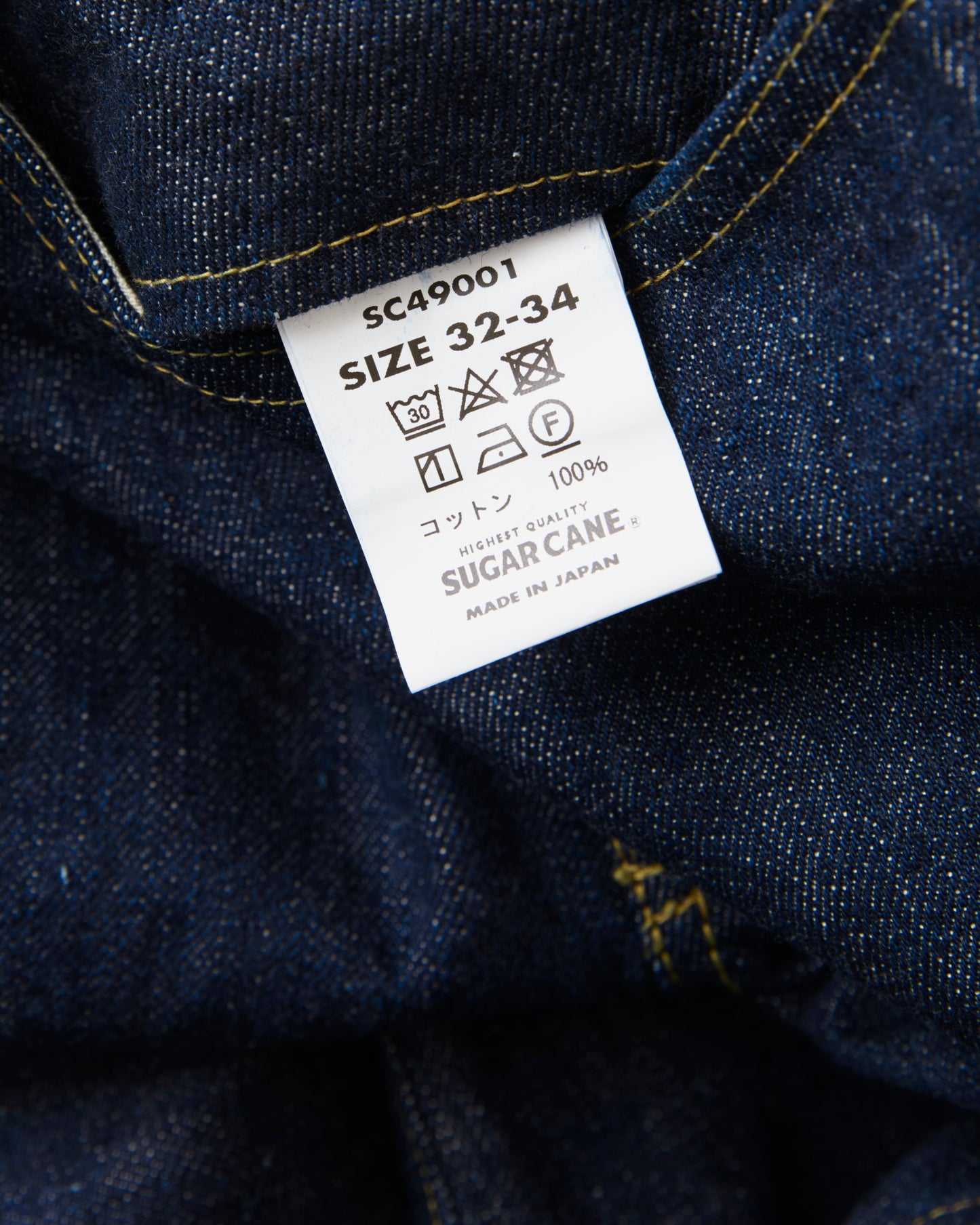 Sugar Cane & Co. SC49001 Super "Denim" Collectibles #01 Blue Denim Waist Overalls “S1945” Model One Wash