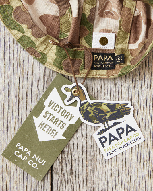 Papa Nui Cap Co. Hell Cat Cap Frog Skin Camo