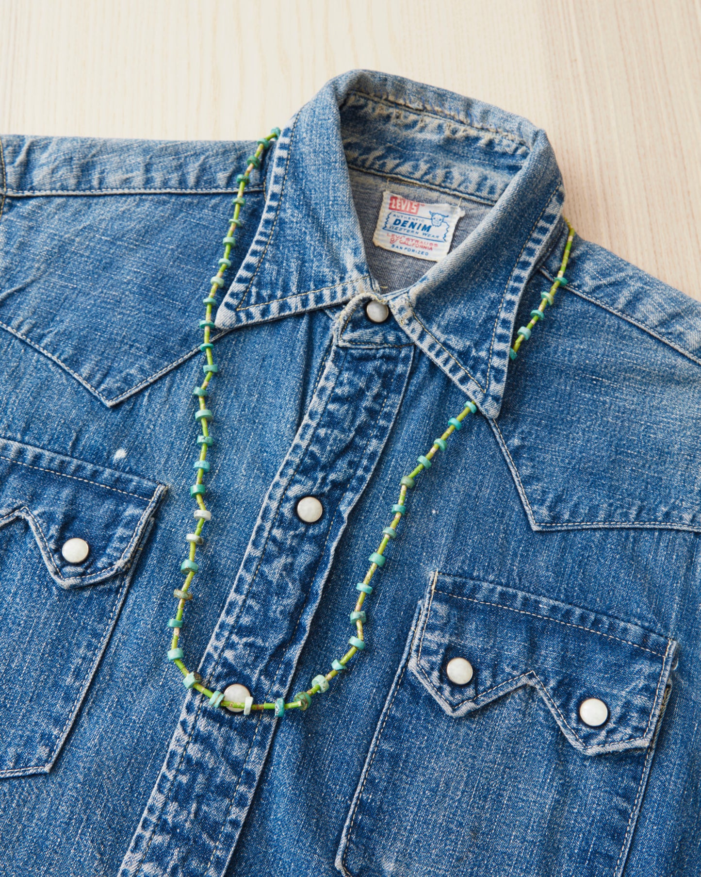 Papa Nui Cap Co. The Heishi Mermaid Necklace Green