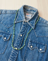 Papa Nui Cap Co. The Heishi Mermaid Necklace Green