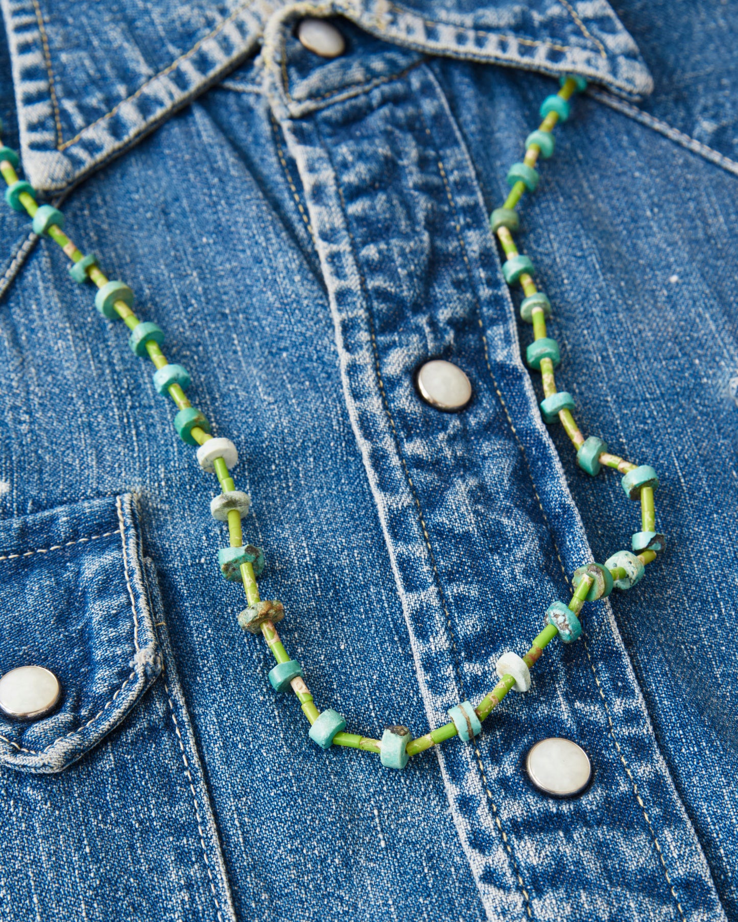 Papa Nui Cap Co. The Heishi Mermaid Necklace Green