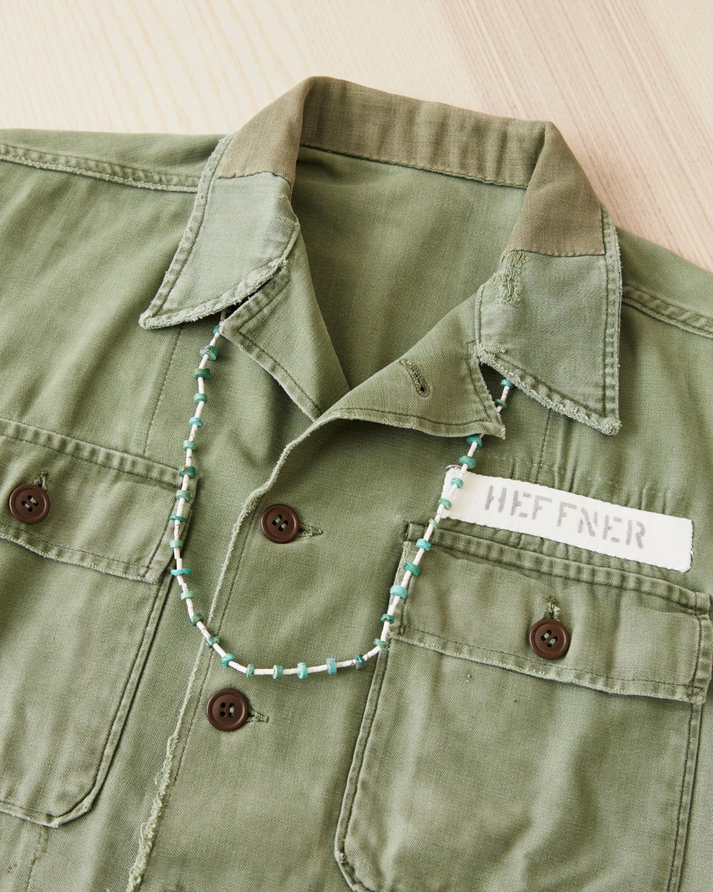 Papa Nui Cap Co. The Heishi Mermaid Necklace White