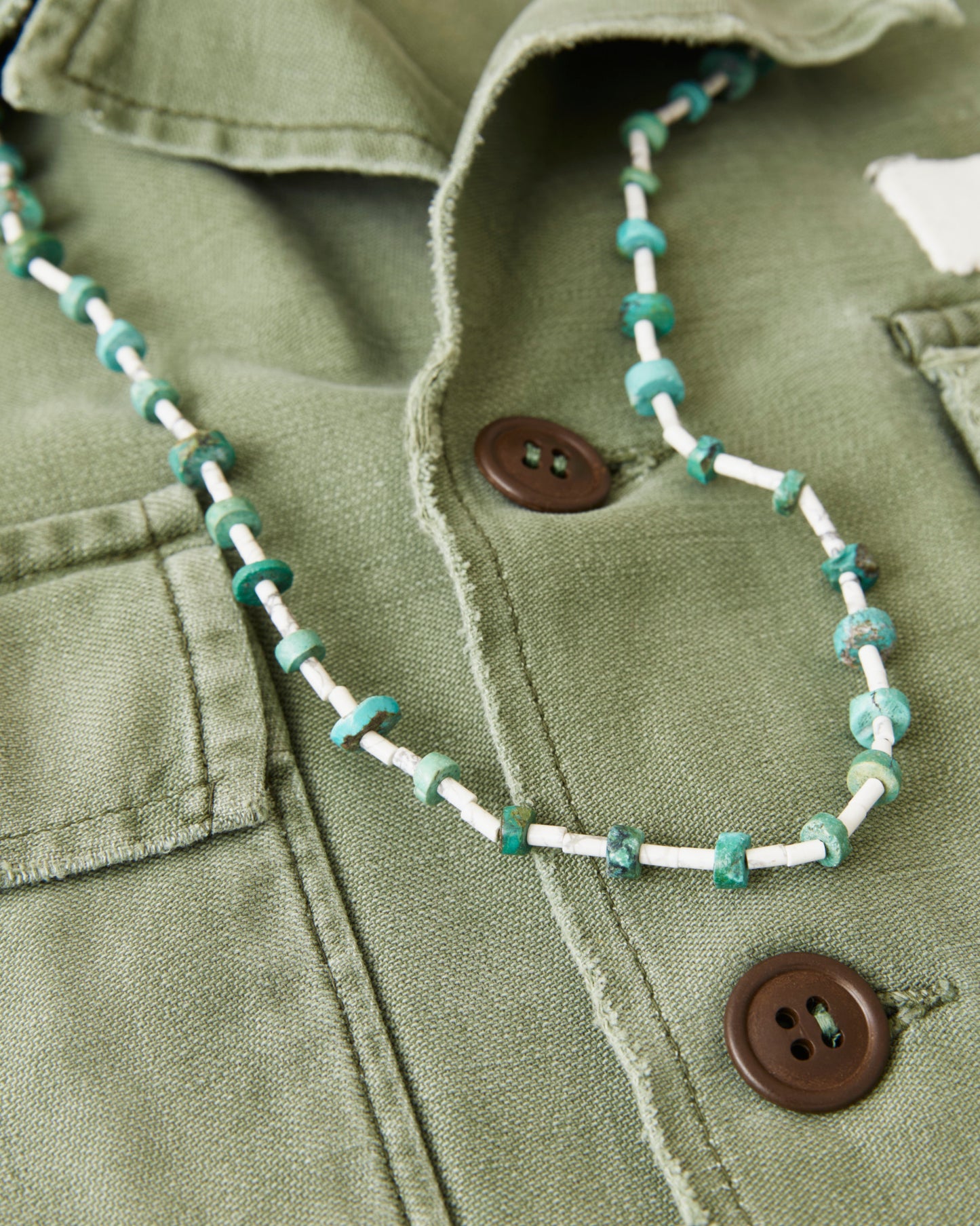 Papa Nui Cap Co. The Heishi Mermaid Necklace White