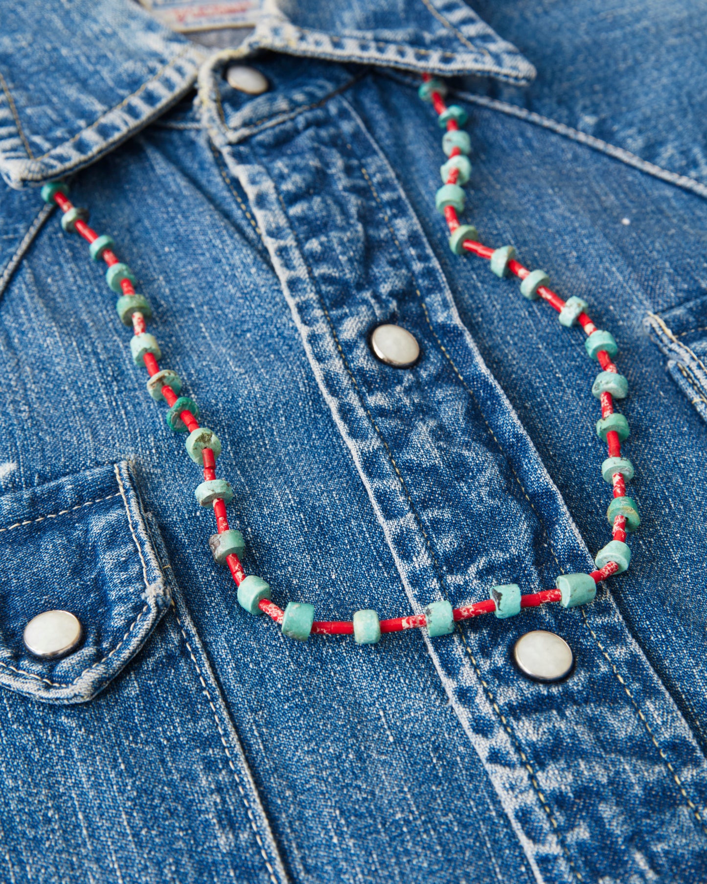Papa Nui Cap Co. The Heishi Mermaid Necklace Red