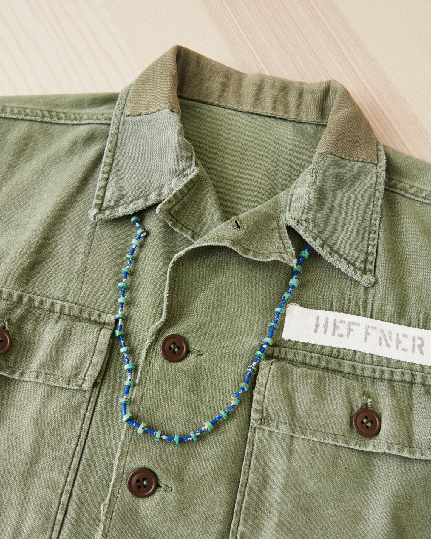 Papa Nui Cap Co. The Heishi Mermaid Necklace Dark Blue