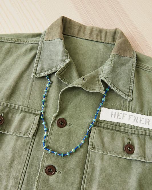 Papa Nui Cap Co. The Heishi Mermaid Necklace Dark Blue