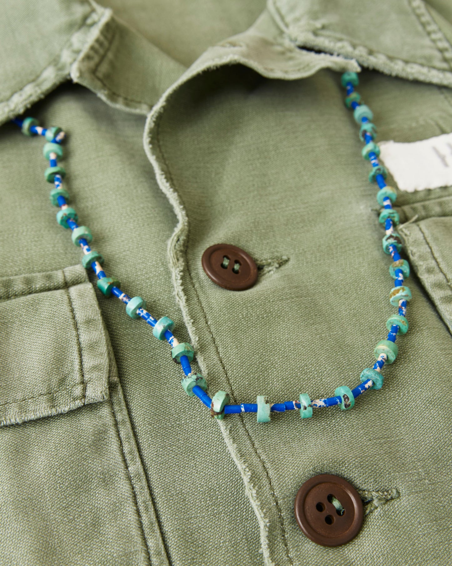 Papa Nui Cap Co. The Heishi Mermaid Necklace Dark Blue