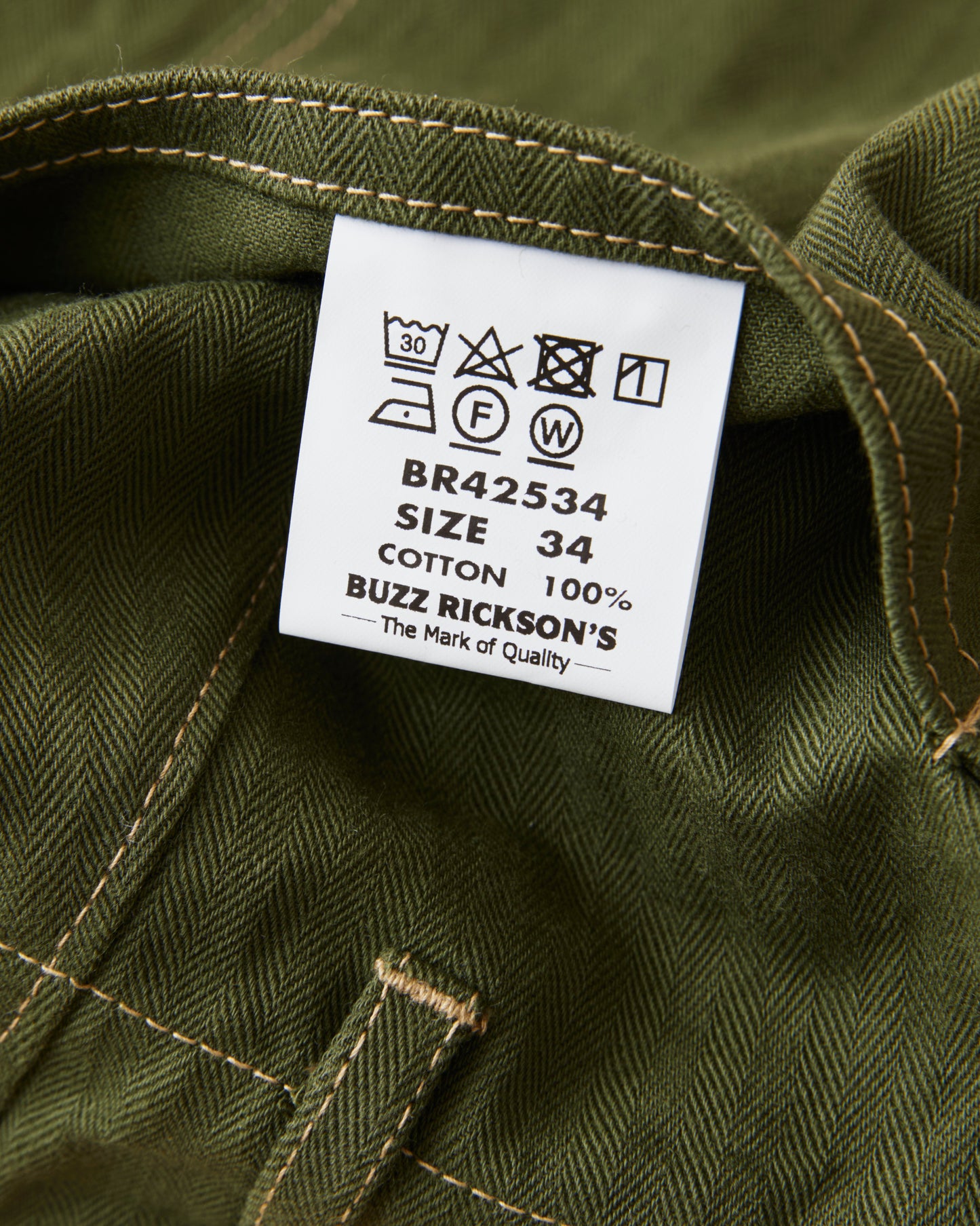 Buzz Rickson's BR42534 USMC M-41 HBT Twill Pants