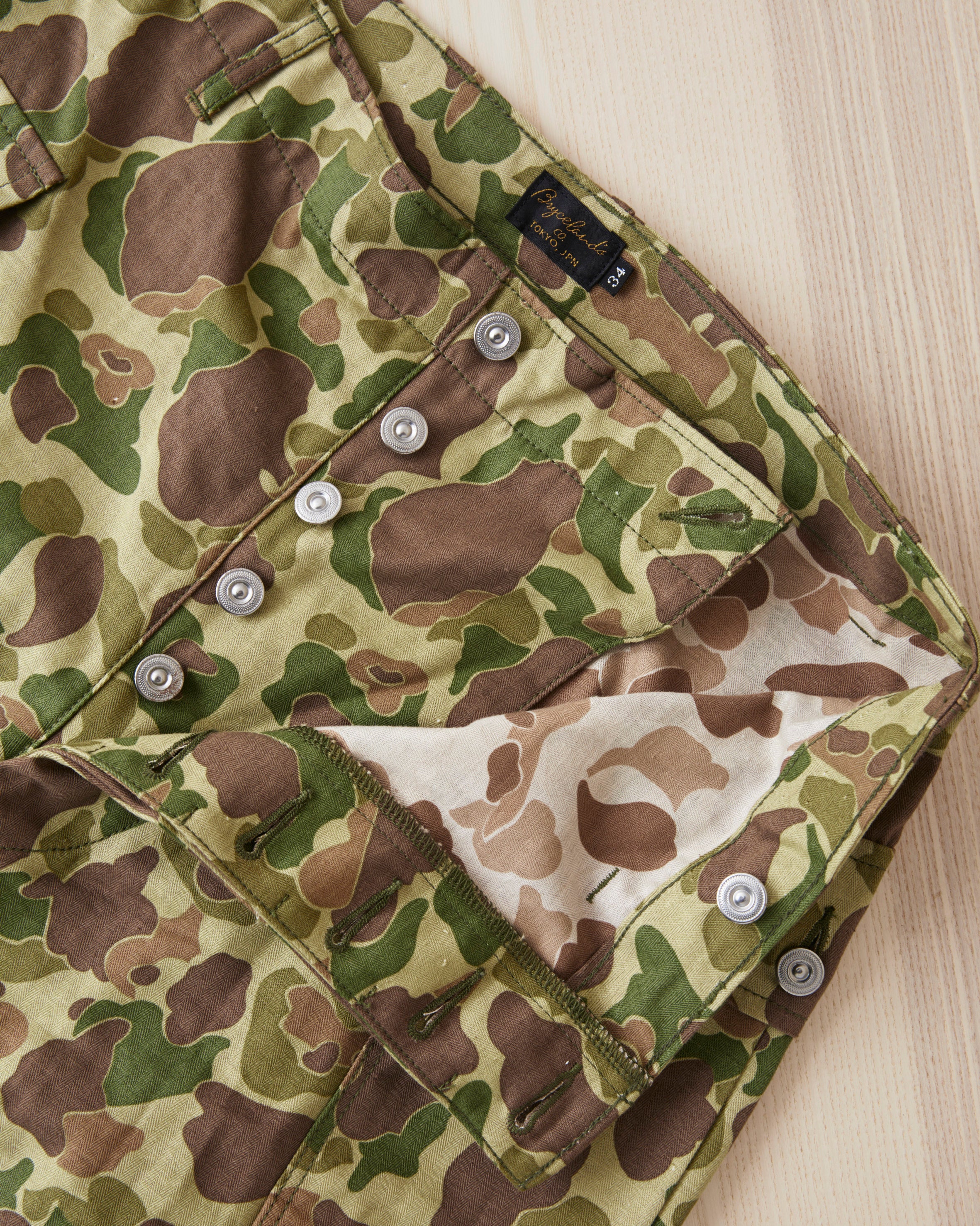 Bryceland's The Black Bean Label P13's Pants Frogskin Camouflage