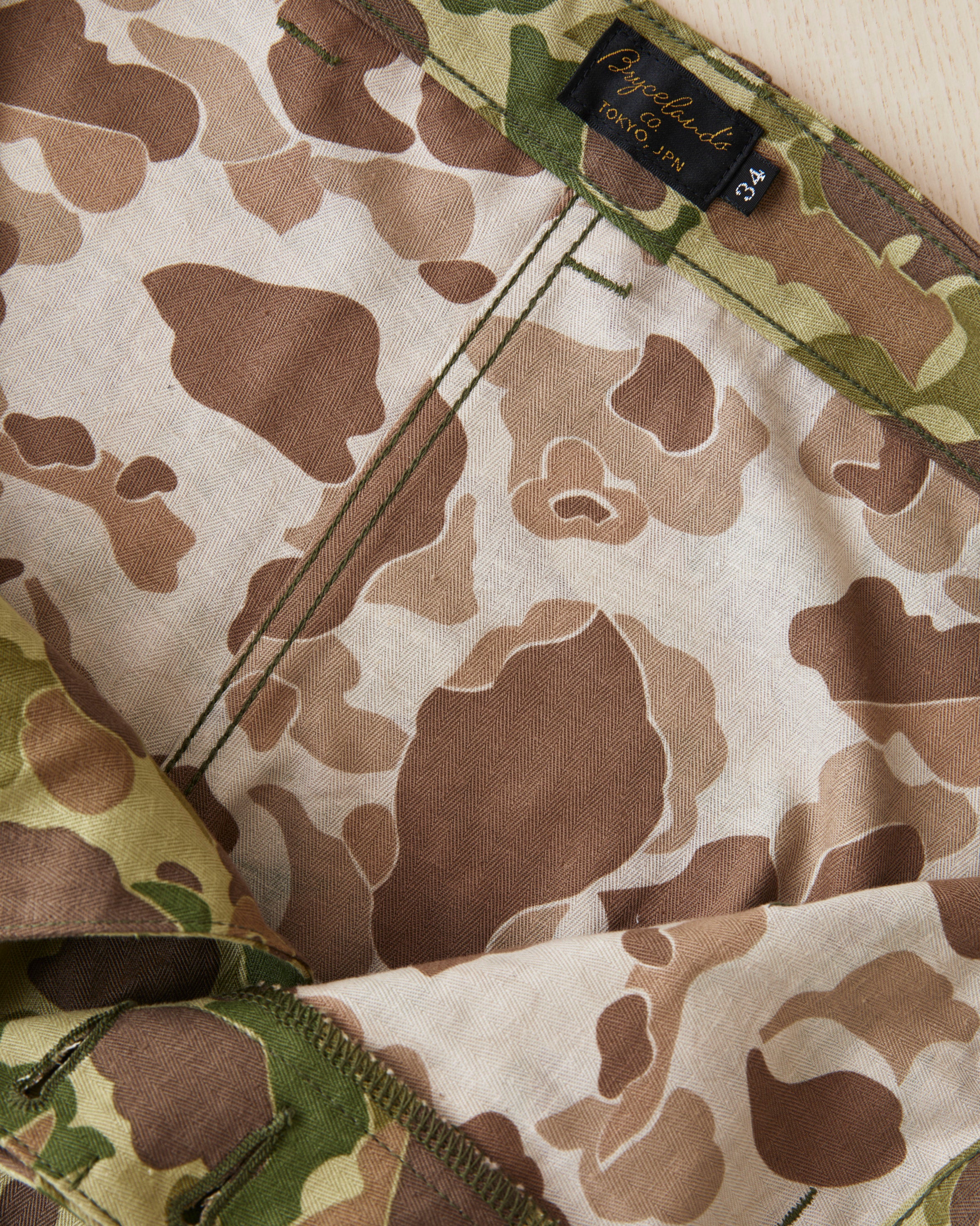 Bryceland's The Black Bean Label P13's Pants Frogskin Camouflage