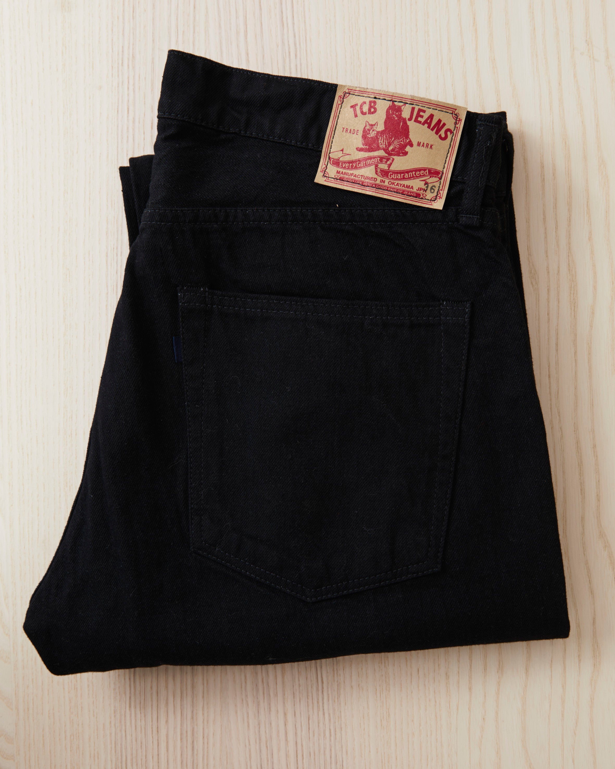 TCB Jeans Pre-Shrunk 505 Jeans One Wash Black – Second Sunrise