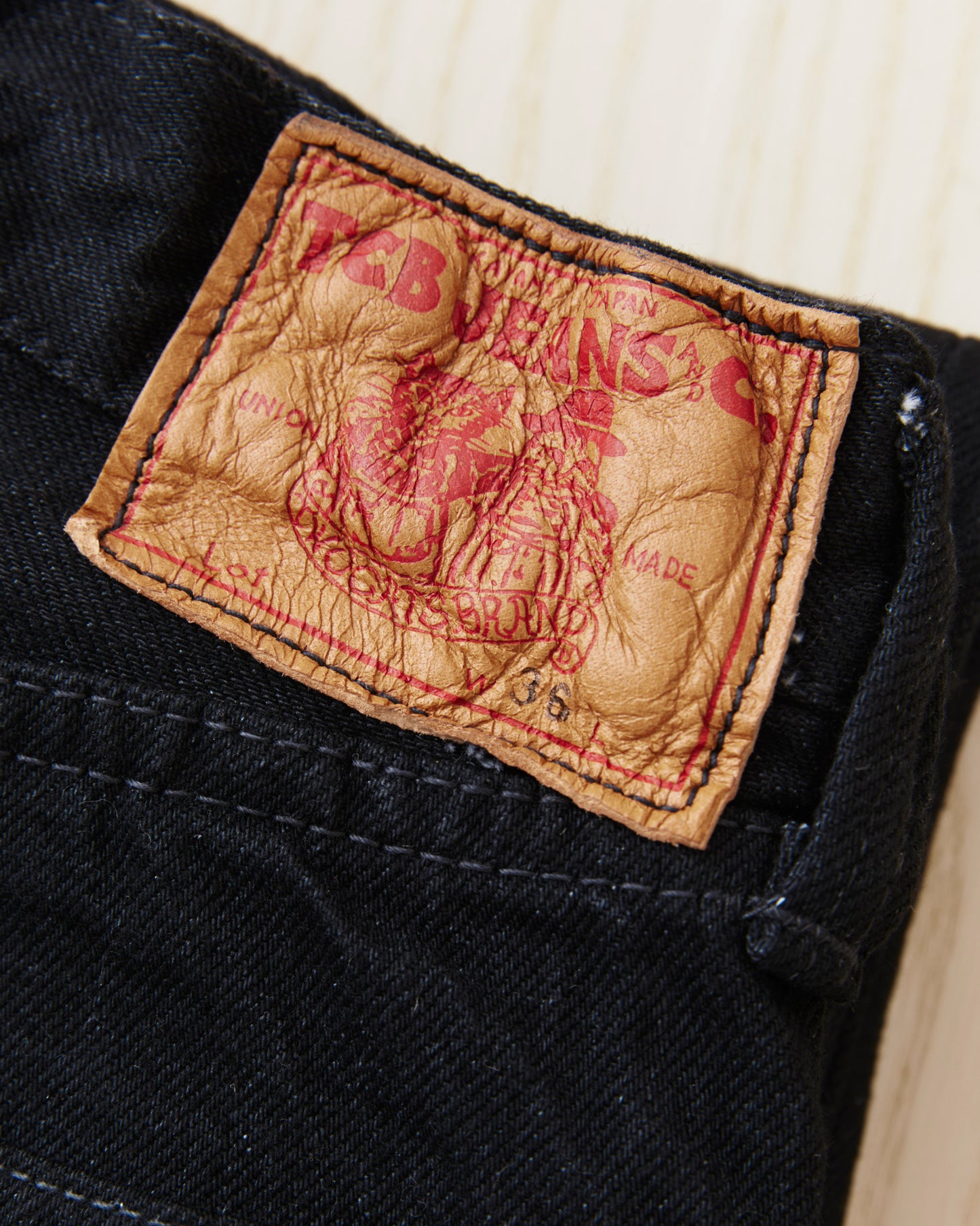 TCB Jeans Late S40's Fit One Wash Black 14oz