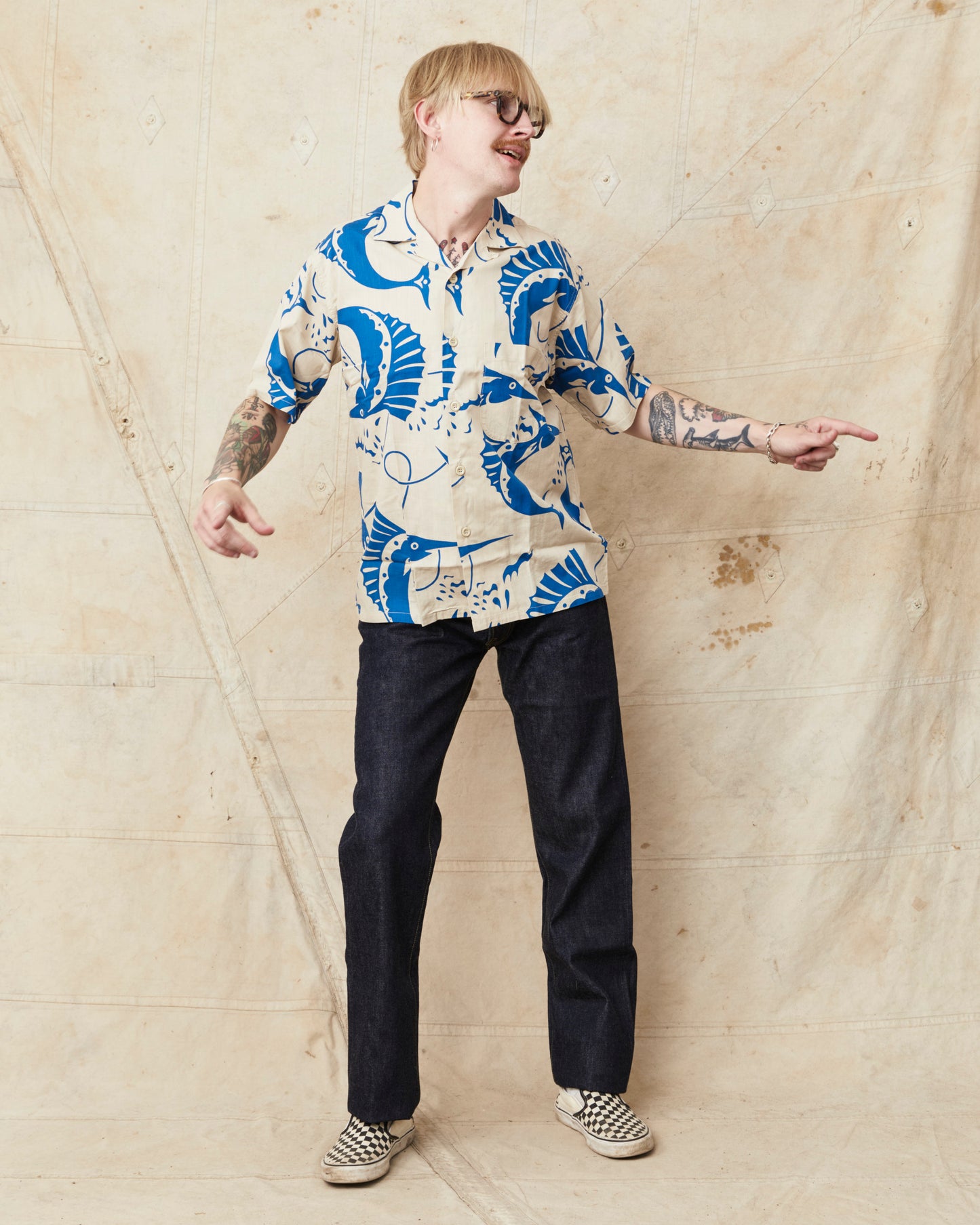 Warehouse & Co. John Gluckow Lot JG-18 Sailfish Shirt