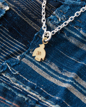 Larry Smith 18K Gold Baby Thunderbird Turquoise Pendant NL-0144-18KYG