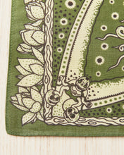 Indigofera Skull Bandana Green