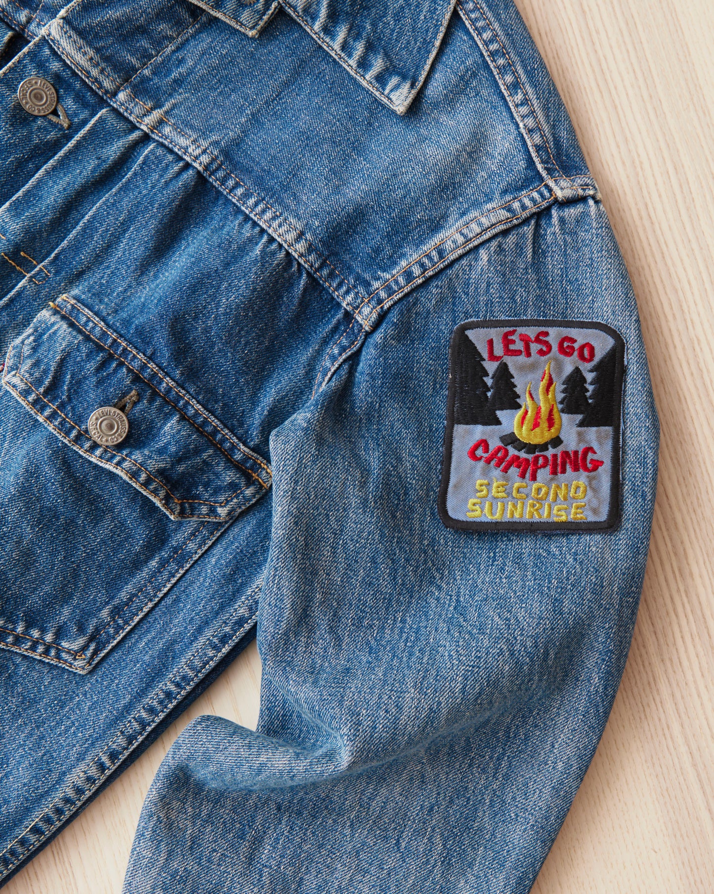 Second Sunrise Lets Go Camping Patch