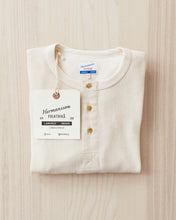 Hermansson Long Sleeve Ribbed Cotton Henley Shirt