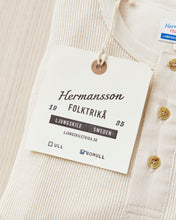 Hermansson Long Sleeve Ribbed Cotton Henley Shirt