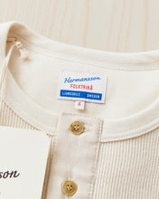 Hermansson Long Sleeve Ribbed Cotton Henley Shirt