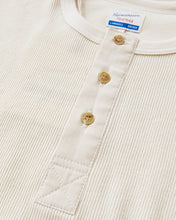 Hermansson Long Sleeve Ribbed Cotton Henley Shirt
