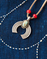 Tenable Crafts TC005 Silver & Turquoise Circle Naja Pendant