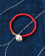 Tenable Crafts TC008 Red White Heart Trade Beads Bracelet